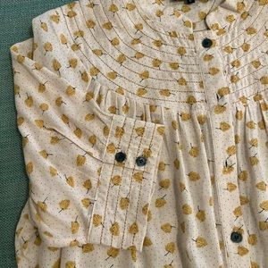 Roolee Oatmeal Top with Gold Leaves